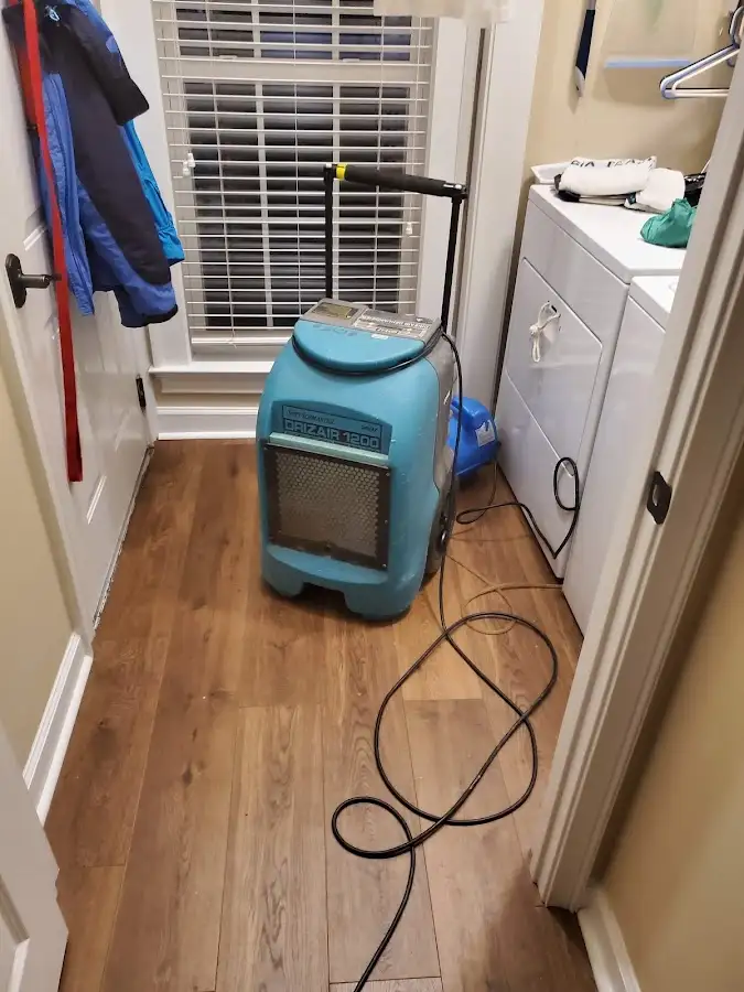 Commercial dehumidifier deployed for Flood Damage Cleanup in Cincinnati
