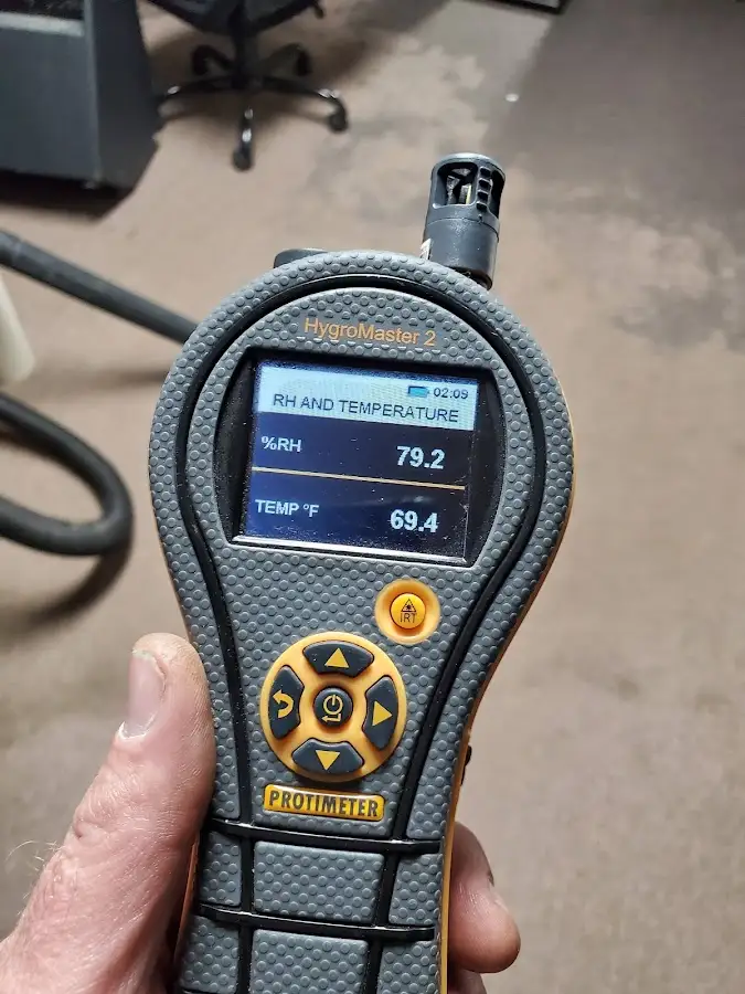 Moisture meter humidity assessment for Fire & Smoke Damage Restoration in Cincinnati